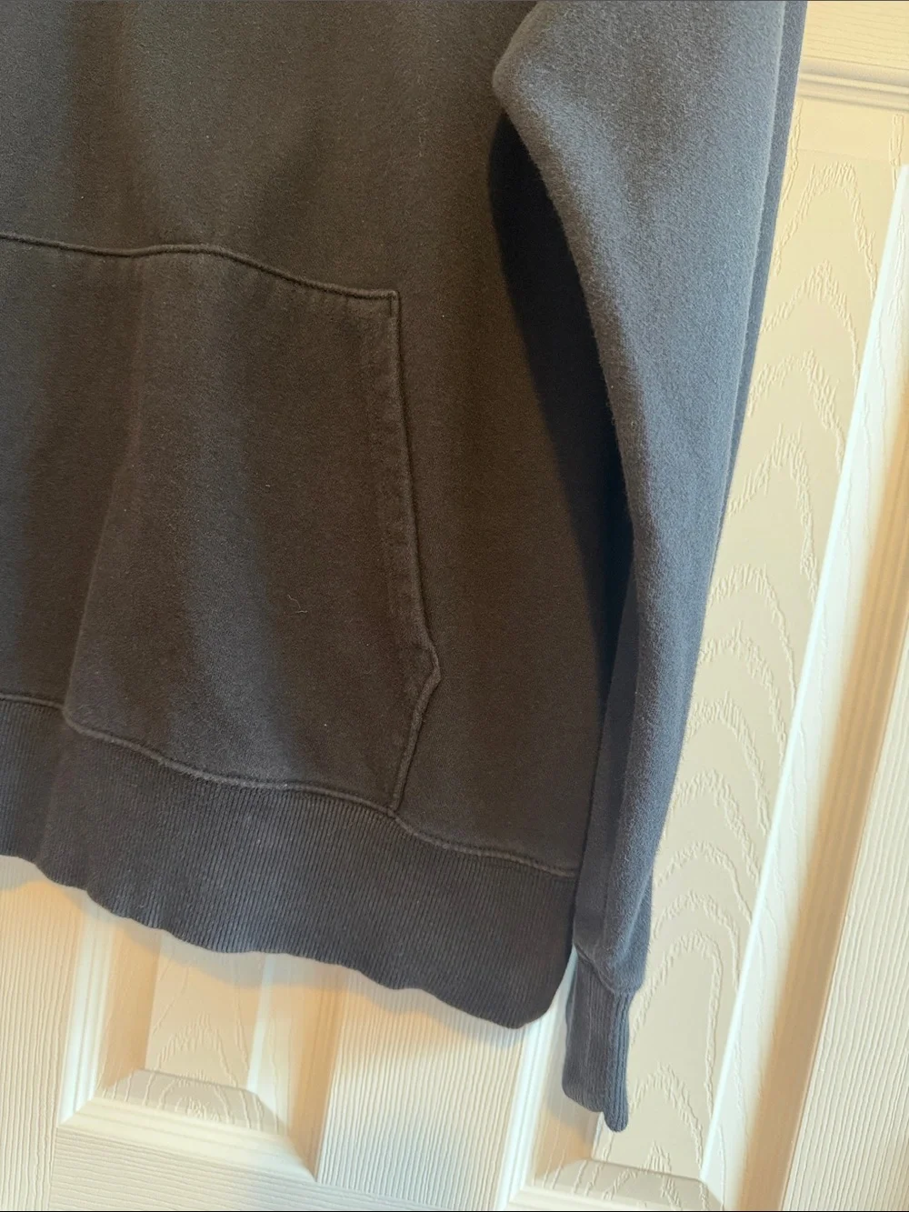 The North Face Charcoal Hoodie with White Logo
